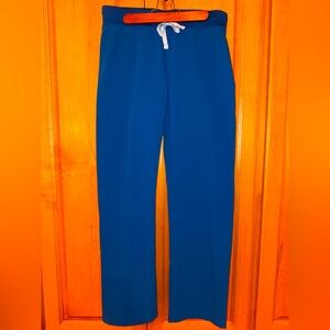 Figs Livingston Basic Scrub Pants Royal Blue Size